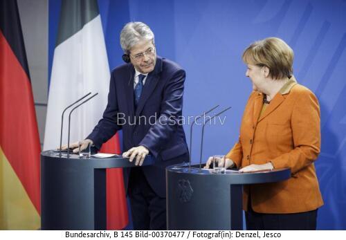 Italienischer Ministerpräsident Paolo Gentiloni in Berlin 2017