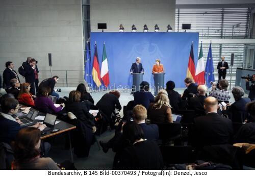 Italienischer Ministerpräsident Paolo Gentiloni in Berlin 2017