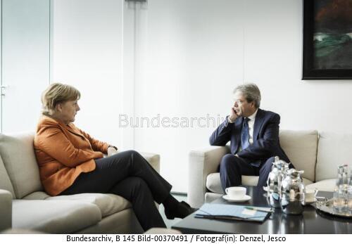 Italienischer Ministerpräsident Paolo Gentiloni in Berlin 2017