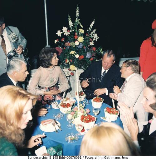 Bundeskanzler Brandt: Sommerfest im Bundeskanzleramt 1970