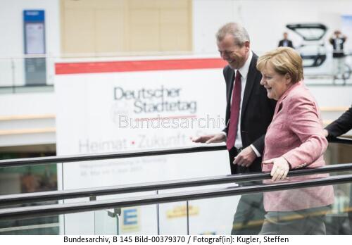 Bundeskanzlerin Angela Merkel und Ulrich Maly 2017