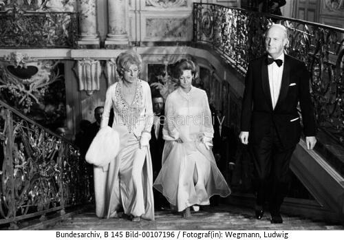 Rut Brandt und Claude Pompidou 1970