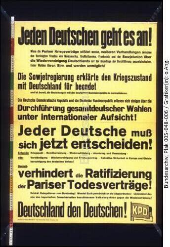 KPD, Pariser Verträge