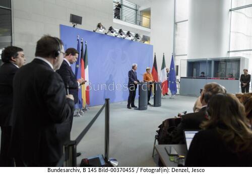 Italienischer Ministerpräsident Paolo Gentiloni in Berlin 2017