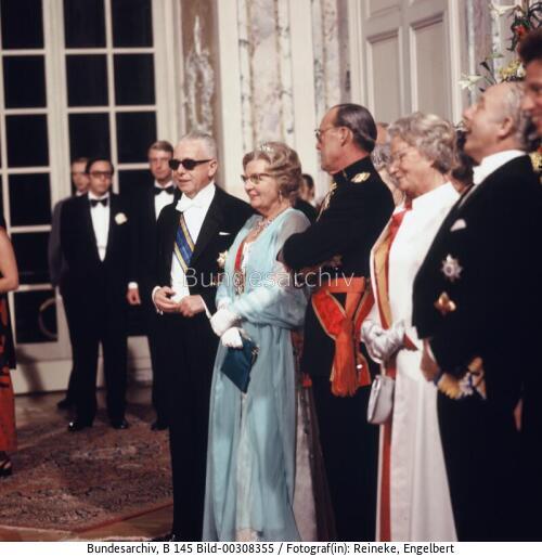 Königin Juliana und Prinz Bernhard der Niederlande in Bonn 1971.