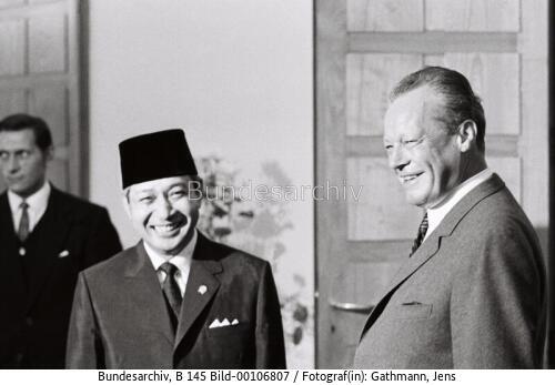 Indonesischer Präsident Suharto in Bonn 1970
