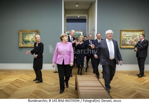Bundeskanzlerin Merkel bei der Eröffnung des Museums Barberini 2017