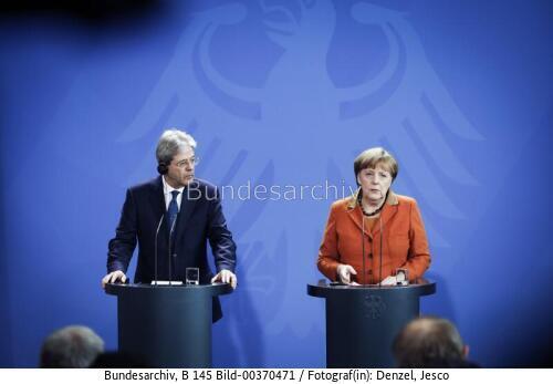 Italienischer Ministerpräsident Paolo Gentiloni in Berlin 2017