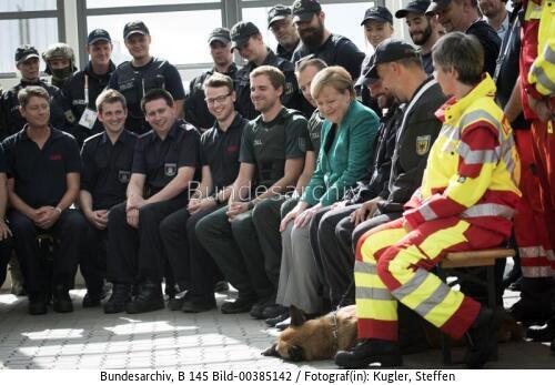 G20-Gipfel 2017 / Bundeskanzlerin Angela Merkel dankt Sicherheitskräften