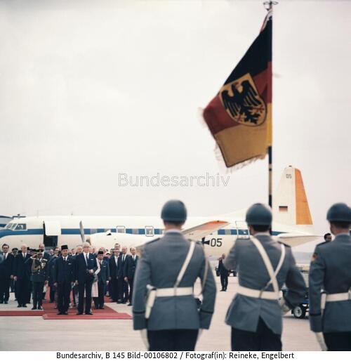 Indonesischer Präsident Suharto in Bonn 1970