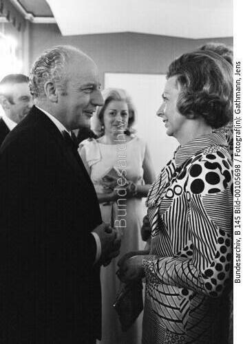 AM Scheel und Rut Brandt 1970