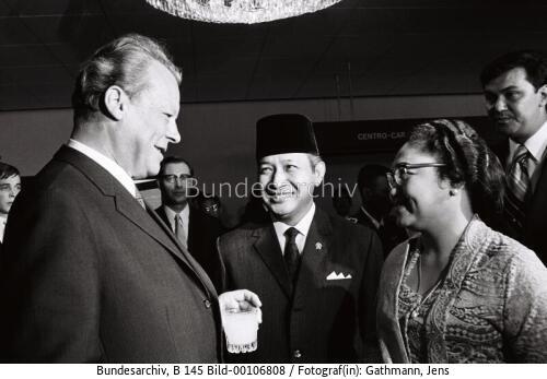 Indonesischer Präsident Suharto in Bonn 1970