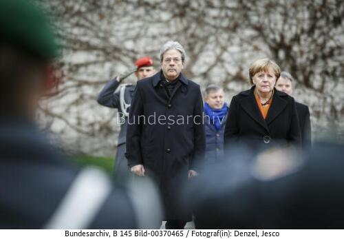 Italienischer Ministerpräsident Paolo Gentiloni in Berlin 2017