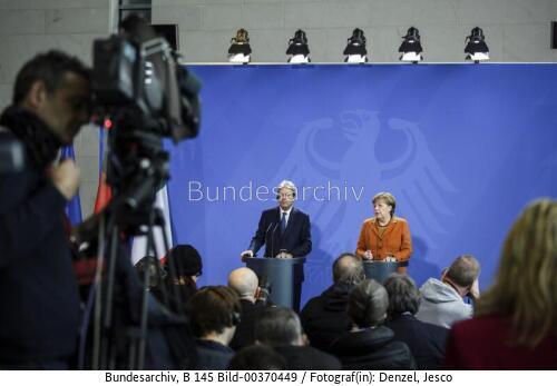 Italienischer Ministerpräsident Paolo Gentiloni in Berlin 2017