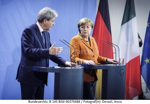 Italienischer Ministerpräsident Paolo Gentiloni in Berlin 2017