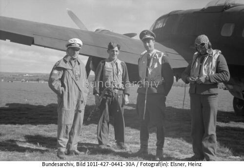 Nordafrika/Italien, Flugzeug Ju 88, Besatzung