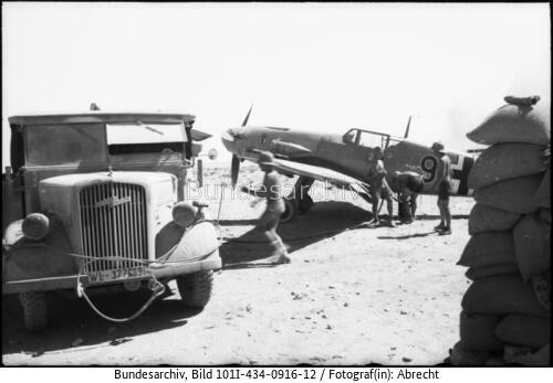 Nordafrika, Feldlfugplatz, Me 109