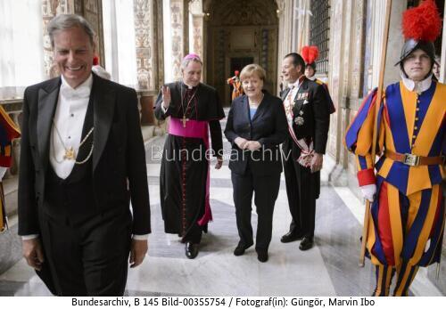 Bundeskanzlerin Angela Merkel im Vatikanstaat 2016