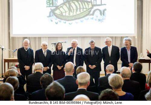 Bundespräsident Steinmeier bei einer Soiree zum 100. Geburtstag von Heinrich Böll 2017