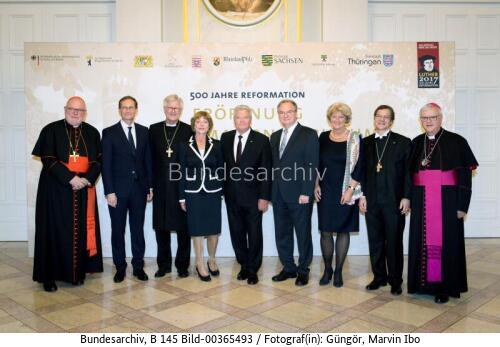Bundespräsident Joachim Gauck beim Festakt zur Eröffnung des Reformationsjubiläums (2017) 2016
