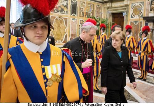 Bundeskanzlerin Merkel im Vatikan 2013