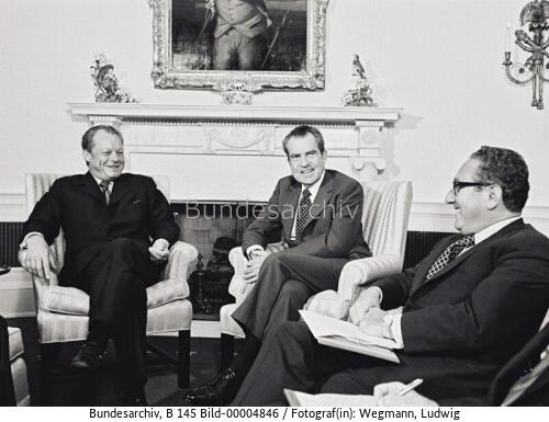 USA, Besuch Willy Brandt, Nixon, Kissinger