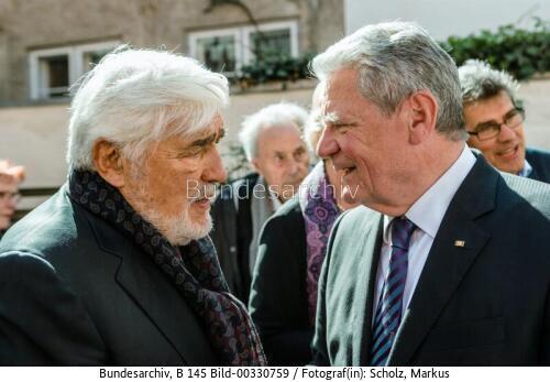 Bundespräsident Joachim Gauck bei der Trauerfeier für Günter Grass 2015