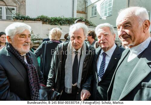 Bundespräsident Joachim Gauck bei der Trauerfeier für Günter Grass 2015