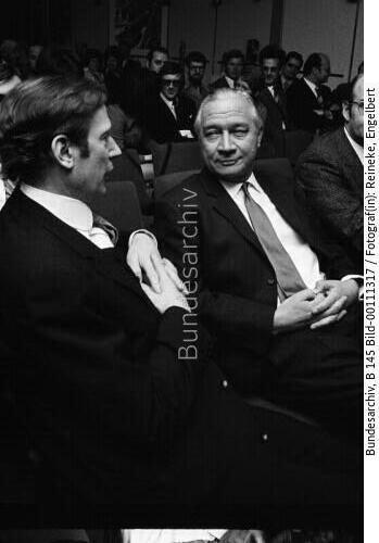 BM Leussink und BM von Dohnanyi 1972