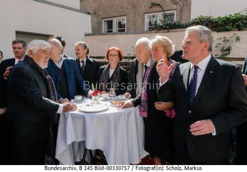 Bundespräsident Joachim Gauck bei der Trauerfeier für Günter Grass 2015