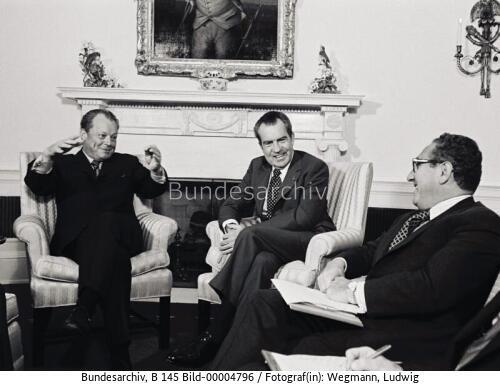 USA, Besuch Willy Brandt, Nixon, Kissinger