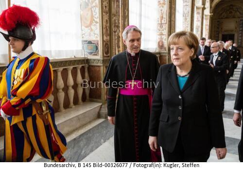 Bundeskanzlerin Merkel im Vatikan 2013