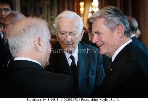 Bundespräsident Gauck bei Trauerfeier für Berthold Beitz 2013