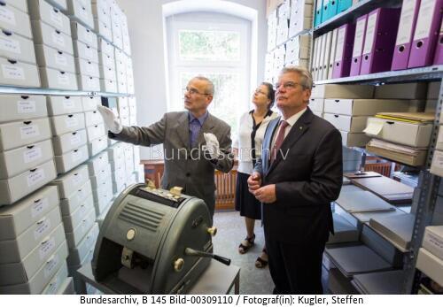 Bundespräsident Gauck besucht Robert-Havemann-Gesellschaft 2014