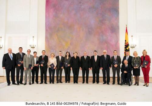 Ernennung der Mitglieder des Bundeskabinetts 2013