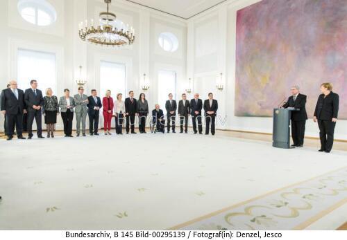 Ernennung der Mitglieder des Bundeskabinetts 2013