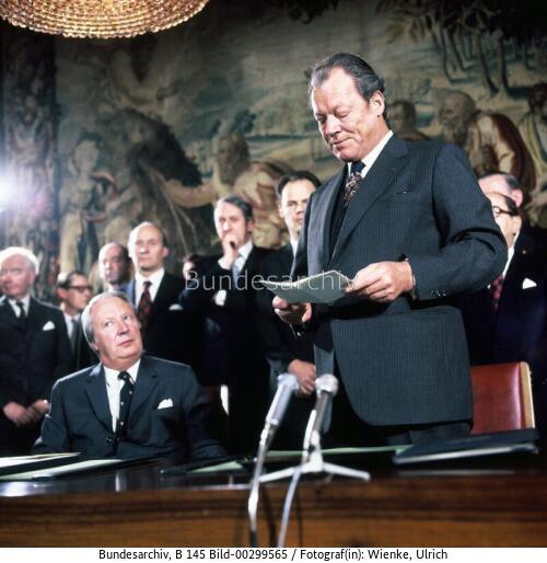 Premierminister Edward Heath in Bonn 1973