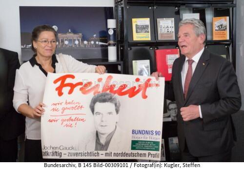 Bundespräsident Gauck besucht Robert-Havemann-Gesellschaft 2014
