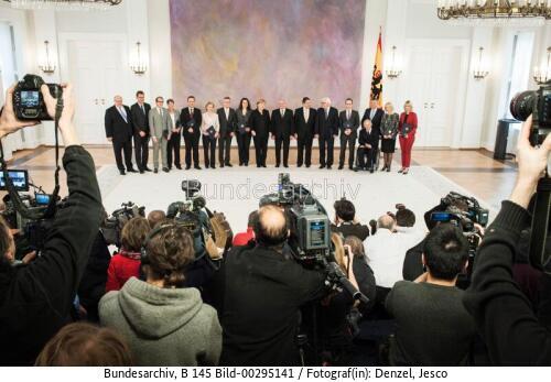Ernennung der Mitglieder des Bundeskabinetts 2013