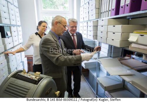 Bundespräsident Gauck besucht Robert-Havemann-Gesellschaft 2014