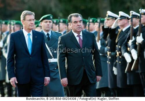Tadschikischer Präsident Rahmon in Berlin 2011