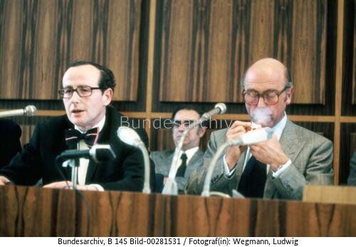 StS Rüdiger von Wechmar und Armin Grünewald 1974