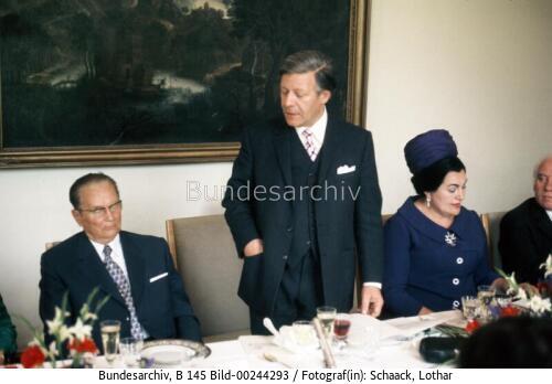 Jugoslawischer Präsident Josip Broz Tito in Deutschland 1974