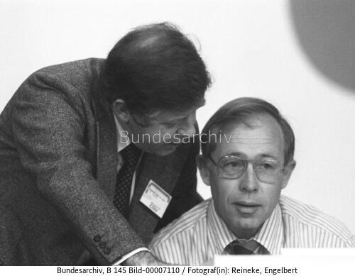 CDU-Generalsekretär Biedenkopf und Heiner Geißler (CDU) 1975