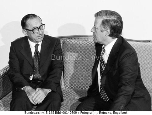 Maltesischer Ministerpräsident Mintoff in Bonn 1975