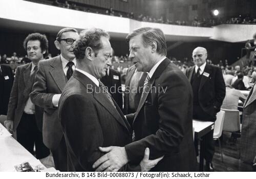 Mannheim, SPD-Parteitag, Yigal Allon, Helmut Schmidt