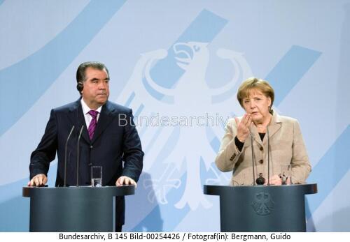 Tadschikischer Präsident Rahmon in Berlin 2011