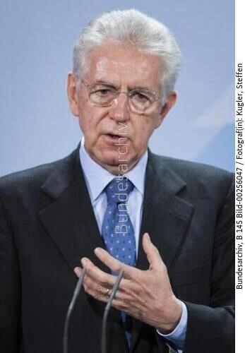 Italienischer Ministerpräsident Monti in Berlin 2012