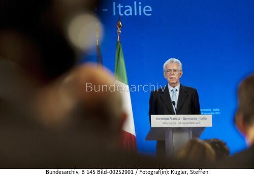 Italienischer Ministerpräsident Mario Monti 2011