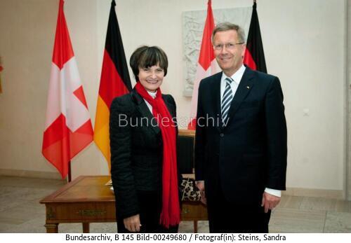 Schweizerische Bundespräsidentin Micheline Calmy-Rey in Deutschland 2011